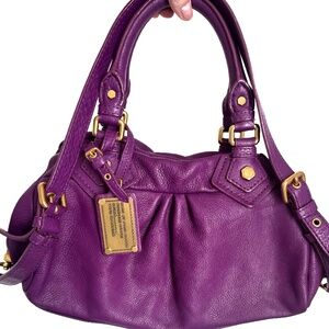 Marc Jacobs Leather Shoulder Bag purple